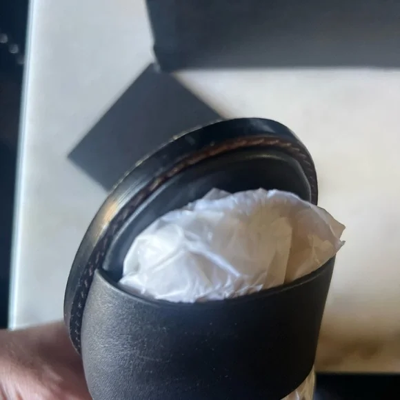 🥀 Coach Tea Rose Black Heels/Sandals - Picture 13 of 16